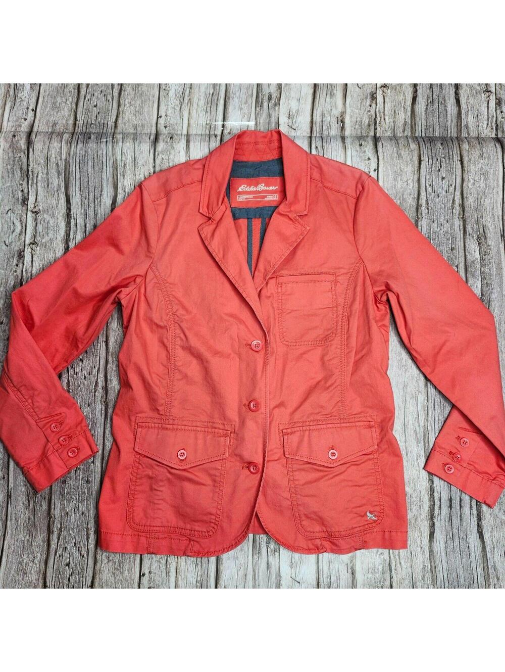 Eddie Bauer Coral Casual Blazer Jacket Legendwash Women's 16